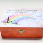 Click here for more information about Rainbow Bridge Poem Box (includes Private Pet Cremation)
